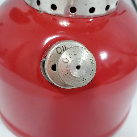 Coleman Lantern 200A Red Vintage Single Mantle Gas Camping Light NOT TESTED - Picture 5 of 16
